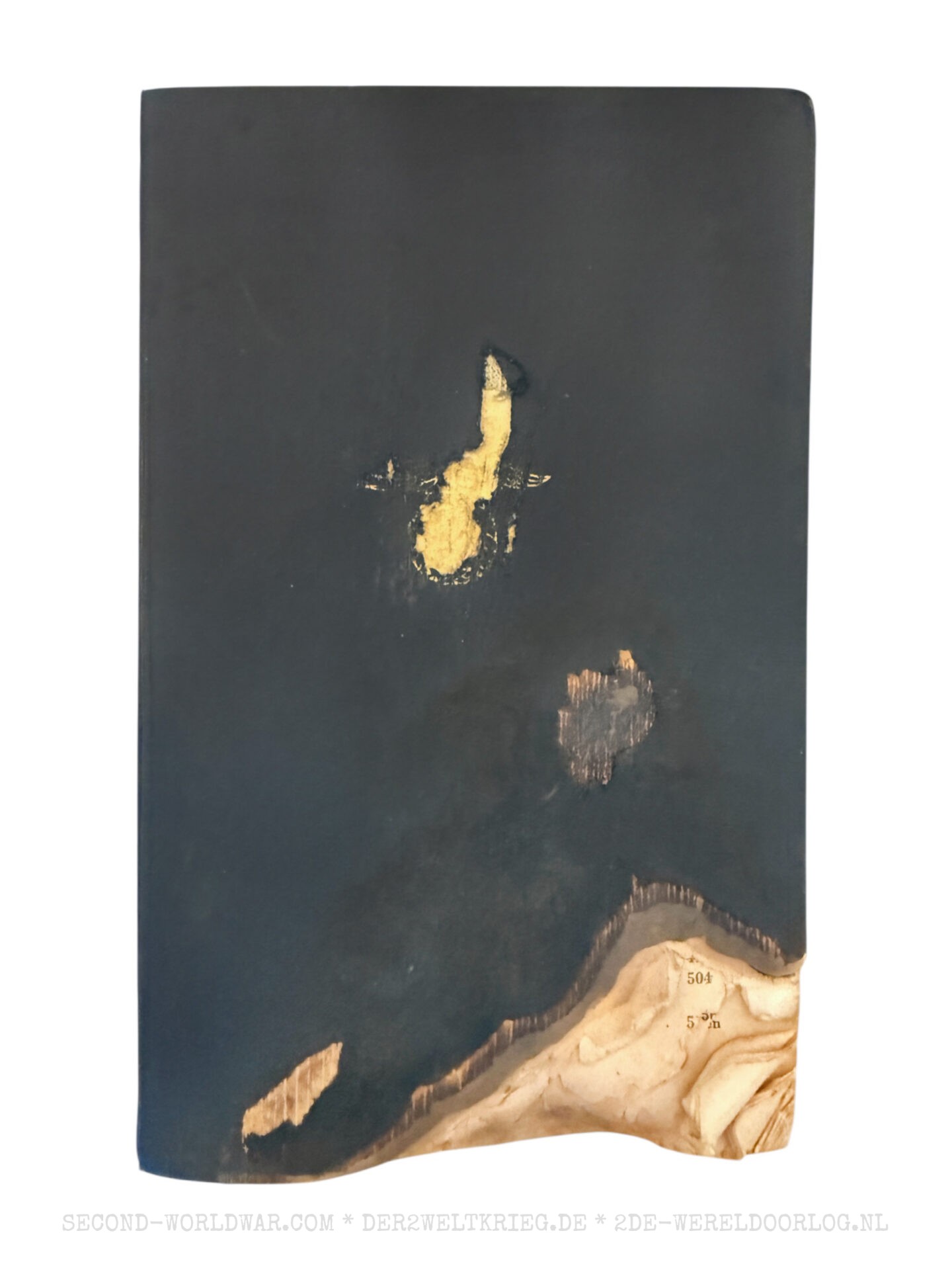 Mein Kampf (Adolf Hitler) 1944 Volksausgabe met brandschade