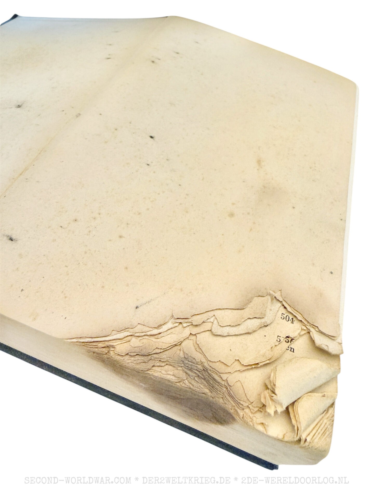 Mein Kampf (Adolf Hitler) 1944 Volksausgabe met brandschade - Afbeelding 3