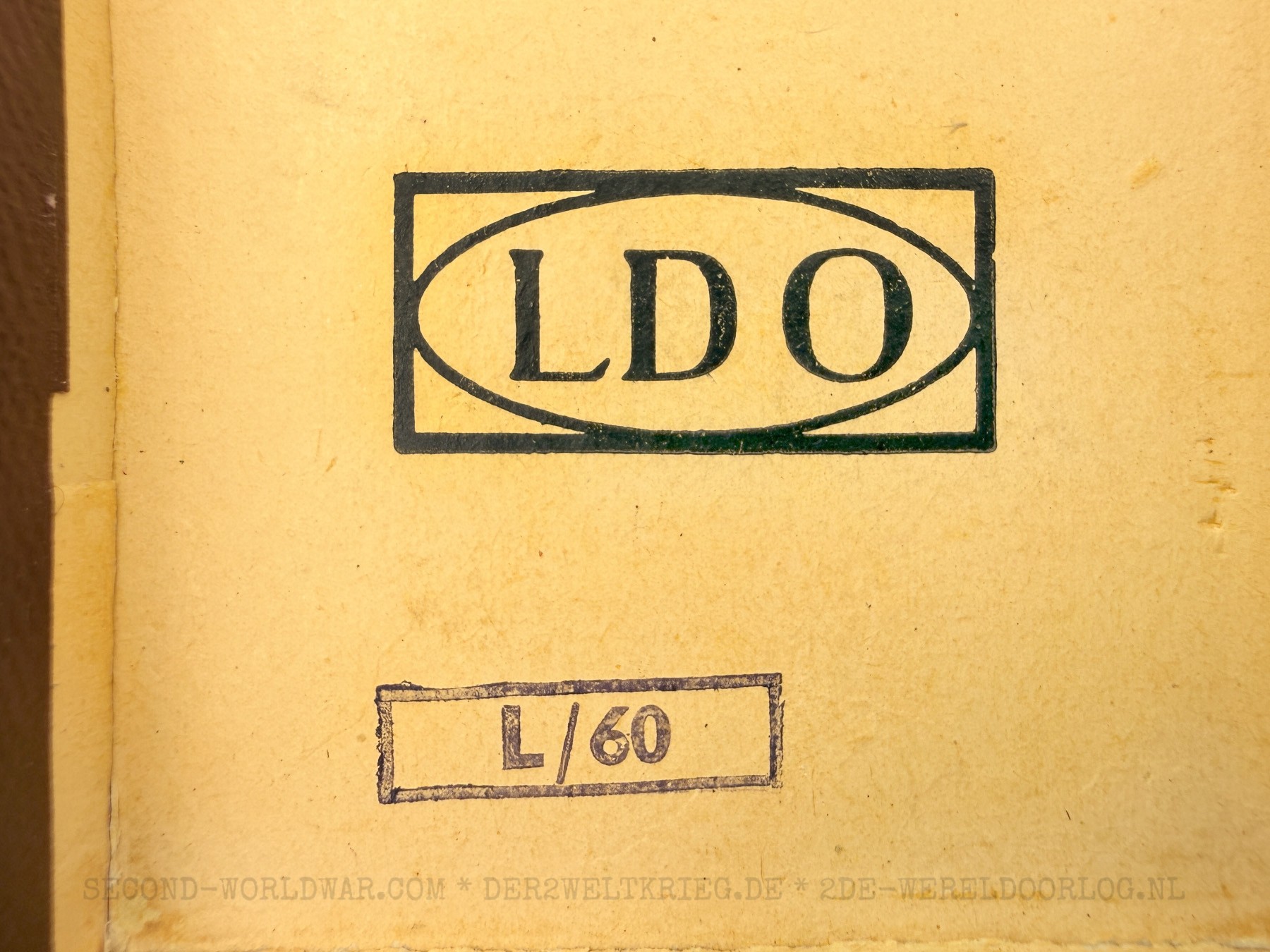 Duits moederkruis (Mutterkreuz) brons miniatuur L/60 in LDO doosje - Afbeelding 5