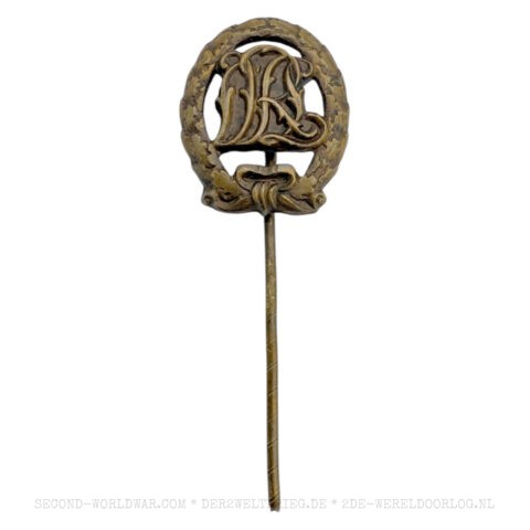Duitse Rijksinsigne voor Sport (DRL) brons miniatuur pin