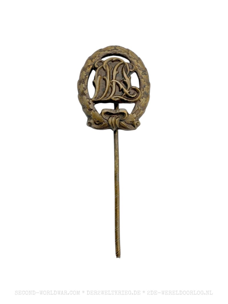 Duitse Rijksinsigne voor Sport (DRL) brons miniatuur pin