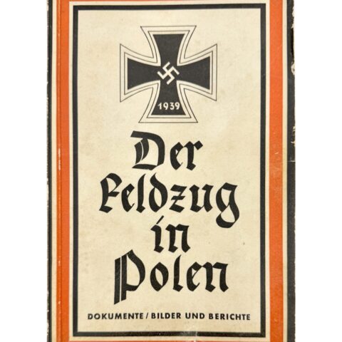Duits boek 'Der Feldzug in Polen' met oorkonde