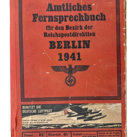 Duits telefoonboek Berlijn 1941