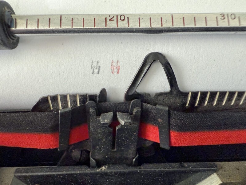 Duitse Groma N typemachine in koffer Waffen-SS 1942 - Afbeelding 6