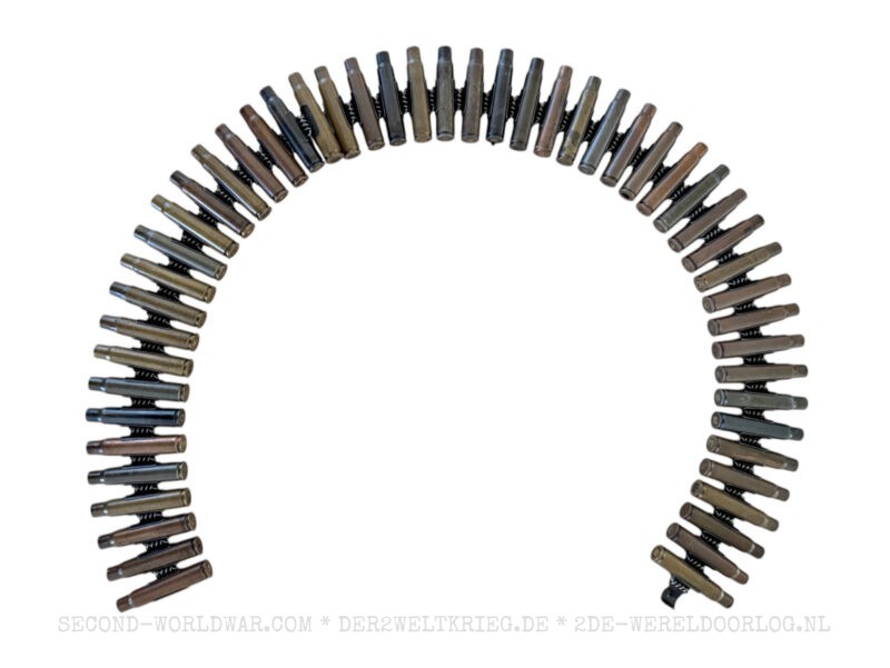 MG34 / MG42 munitietrommel (Gurttrommel) 1940 met patroonband 1939 en 50 hulzen - Afbeelding 6