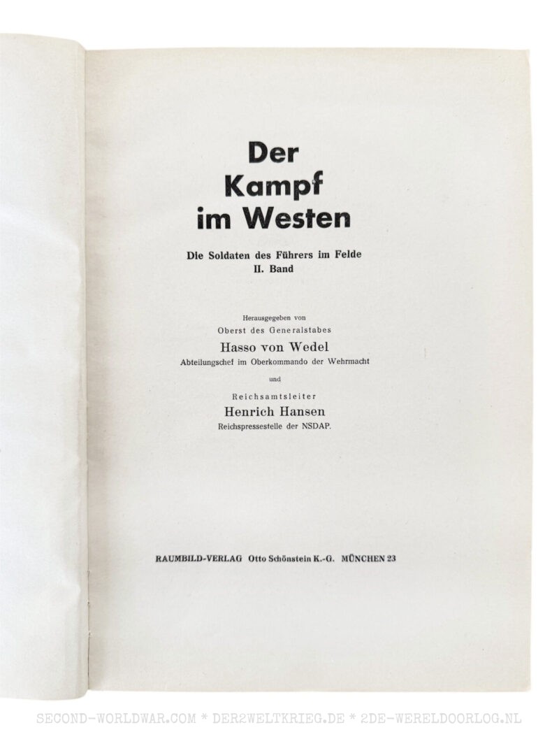 Der Kampf im Westen boek (rood) met 100 stereofoto's en bril - Afbeelding 4