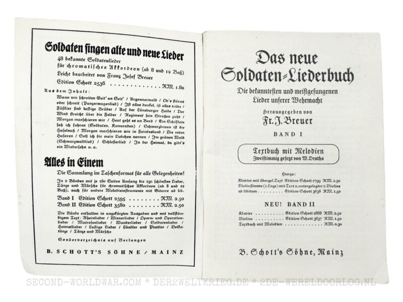 Duitse liedboekjes 'Das Neue Soldaten Liederbuch' 1, 2, 3 - Afbeelding 3