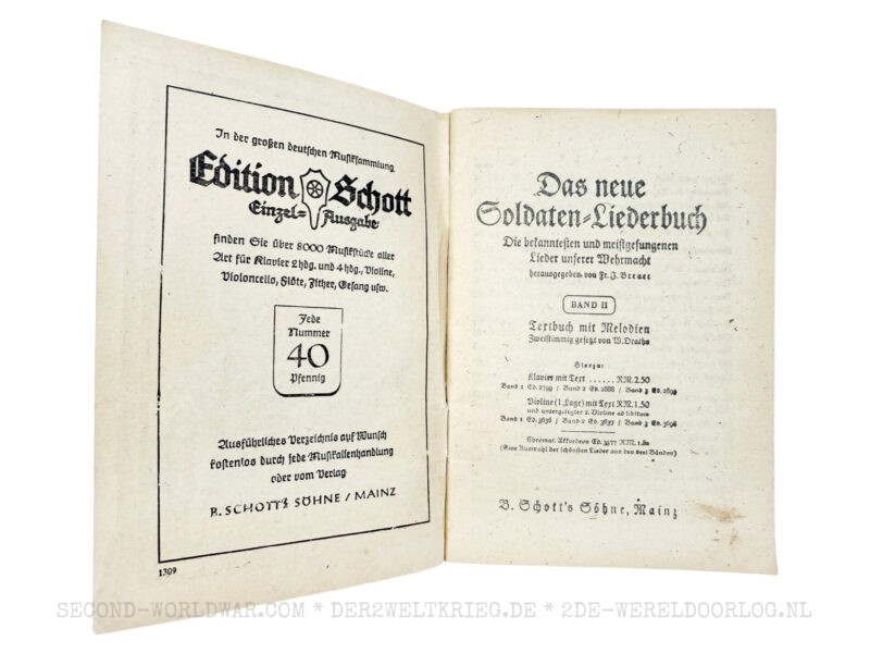 Duitse liedboekjes 'Das Neue Soldaten Liederbuch' 1, 2, 3 - Afbeelding 4