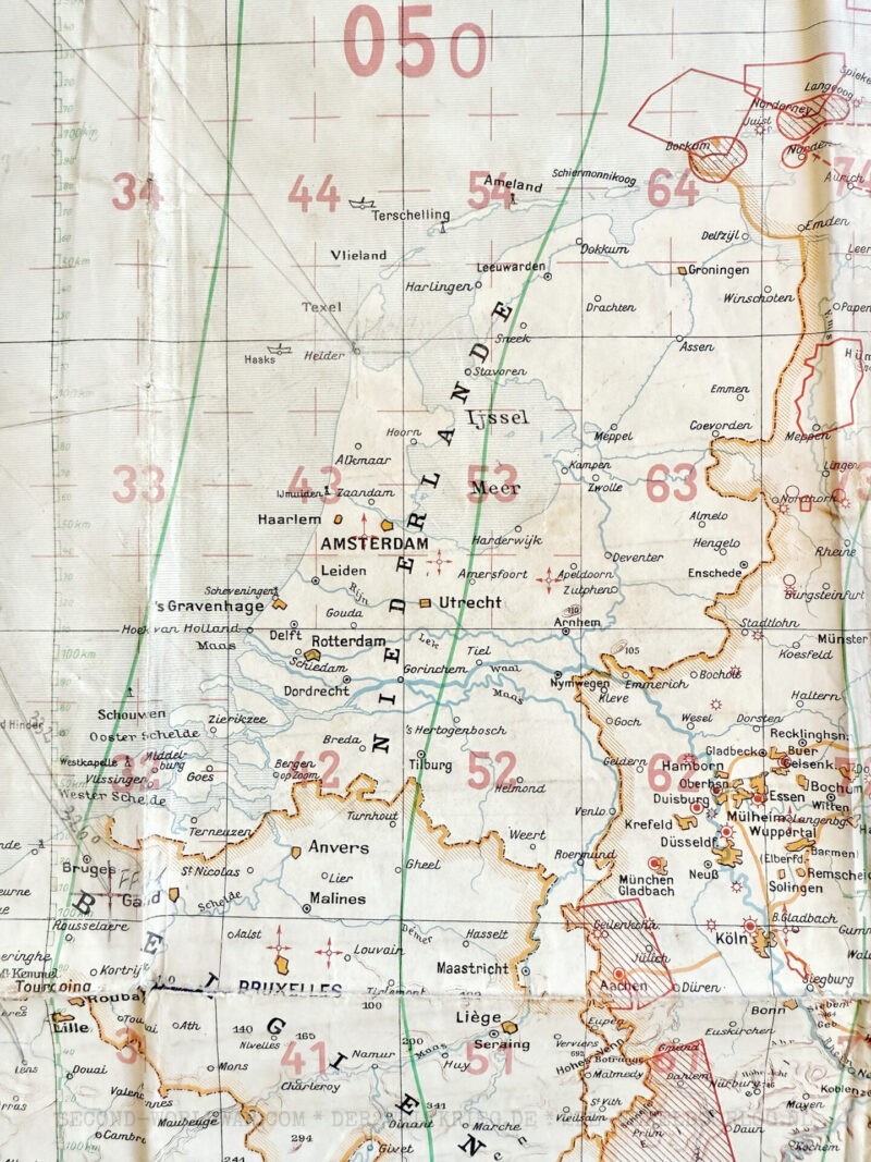 Duitse Luftwaffe navigatiekaart West-Europa 1939 - Afbeelding 6