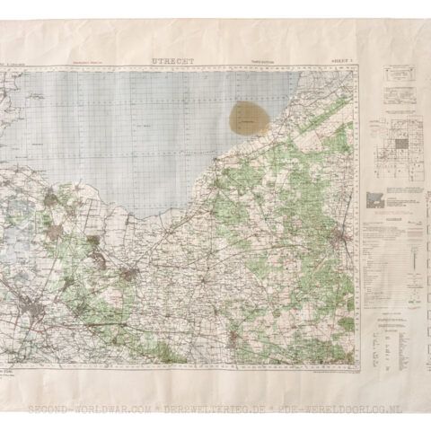 Engelse militaire landkaart Utrecht 1943