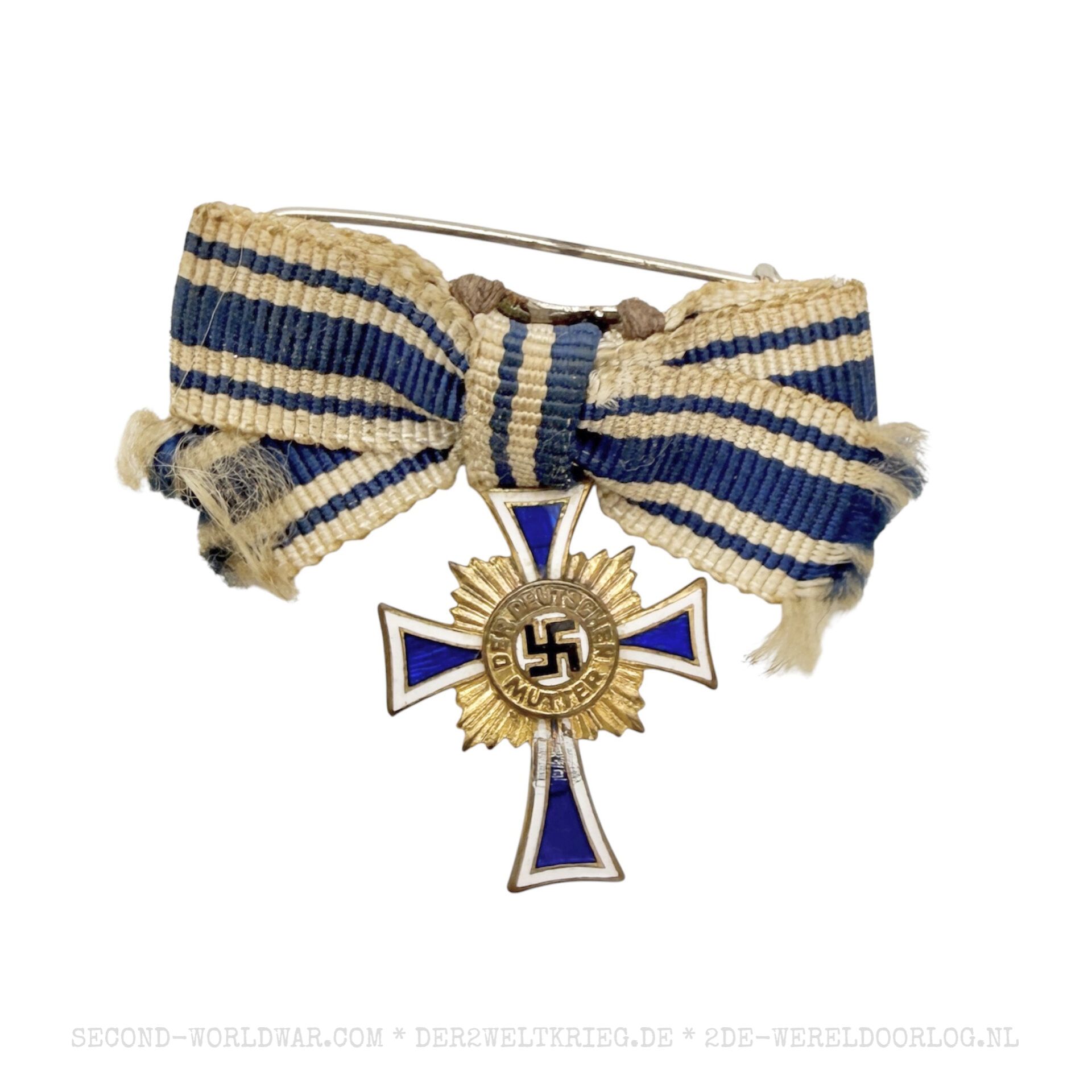 Duits moederkruis (Mutterkreuz) goud miniatuur