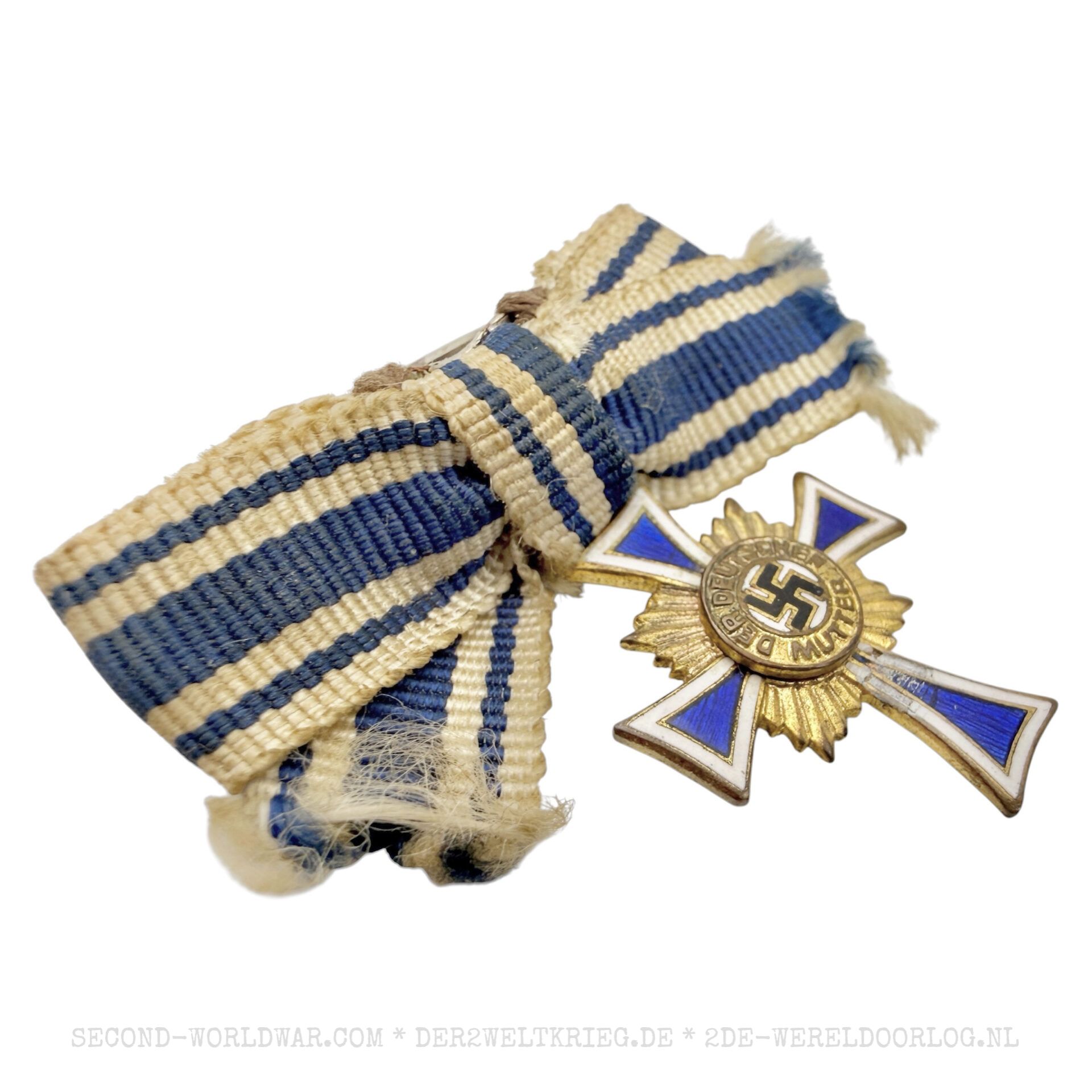 Duits moederkruis (Mutterkreuz) goud miniatuur - Afbeelding 3