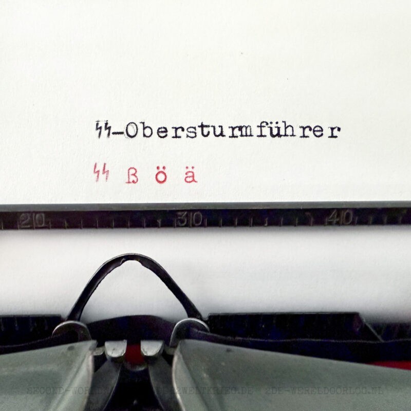 Duitse Olympia Robust typemachine Waffen-SS 1941 - Afbeelding 7