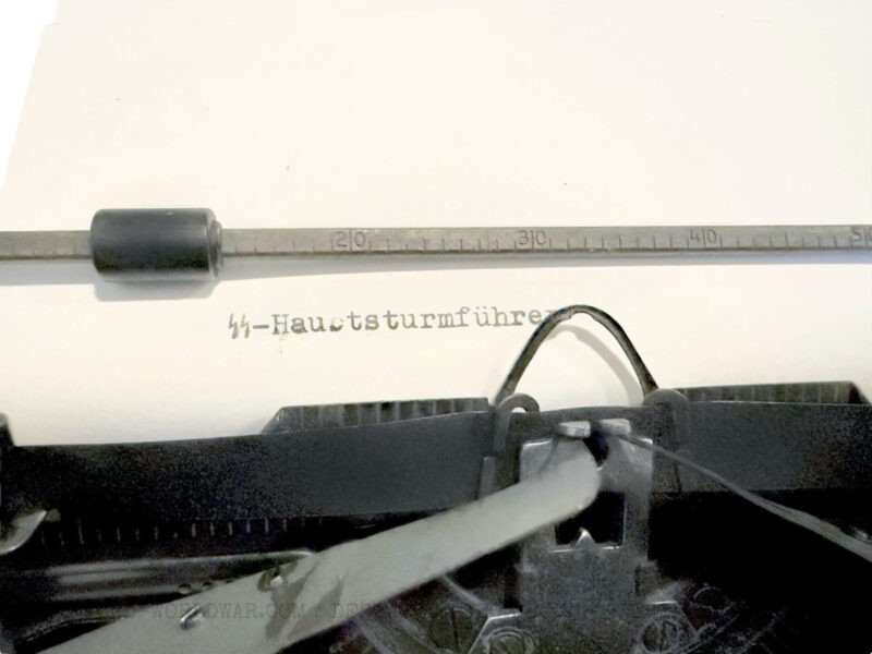 Duitse Olympia Robust typemachine Waffen-SS 1942 - Afbeelding 8