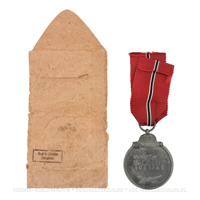 Duitse Oostfrontmedaille (Winterschlacht im Osten) 60 met zakje - Afbeelding 2