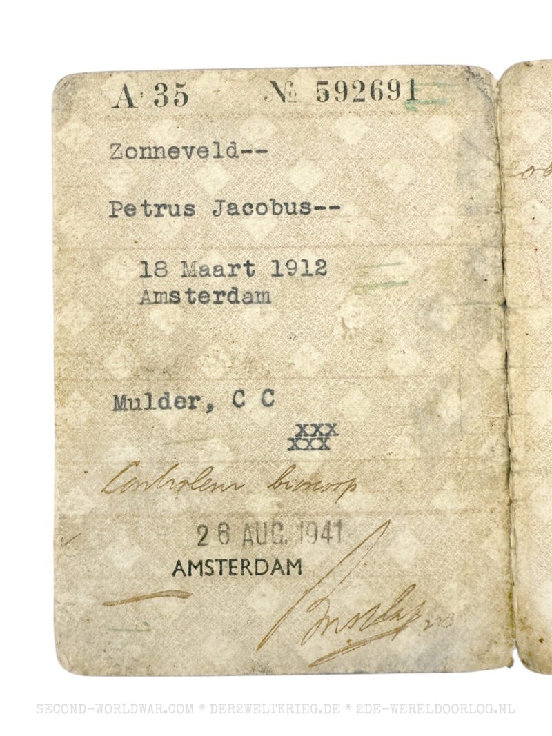Nederlands persoonsbewijs Amsterdam met mapje - Afbeelding 4