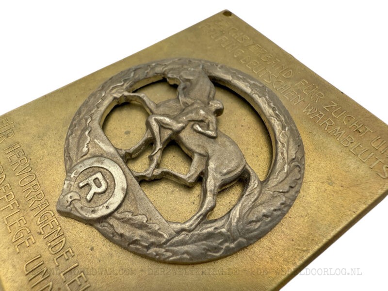 Duitse gouden verdienste plaquette voor uitmuntende prestaties in de paardenverzorging en -houderij - Afbeelding 3