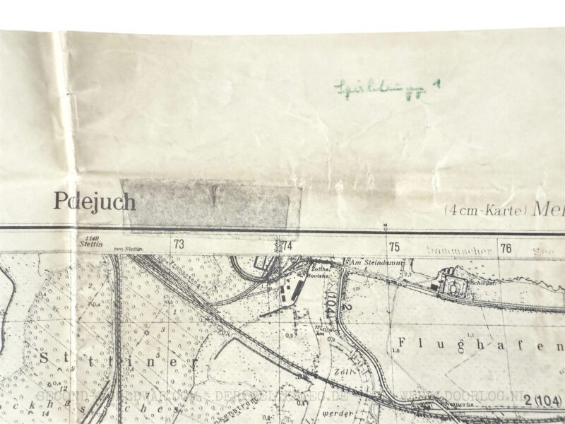 Duitse landkaart Podejuch / Stettin 1936 - Afbeelding 3