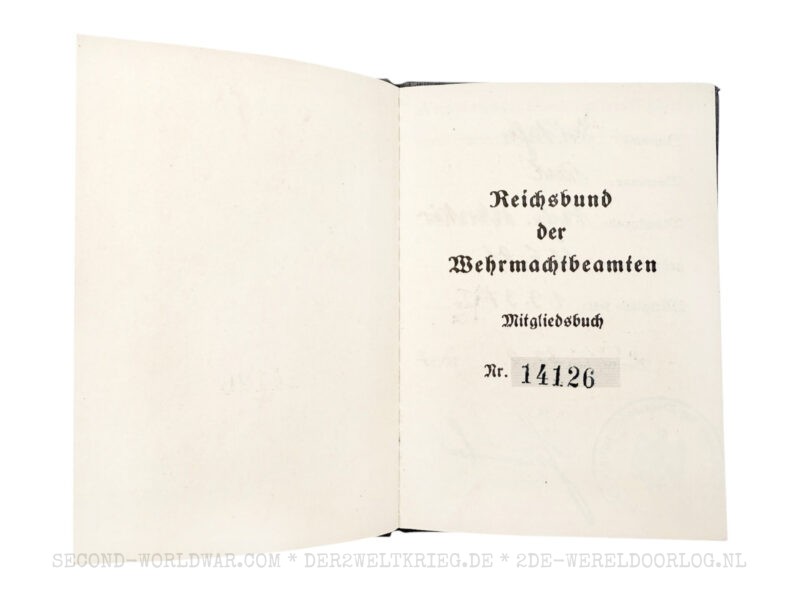 Duits RDB (Reichsbund der Deutschen Beamten) lidmaatschapsboekje - Afbeelding 4