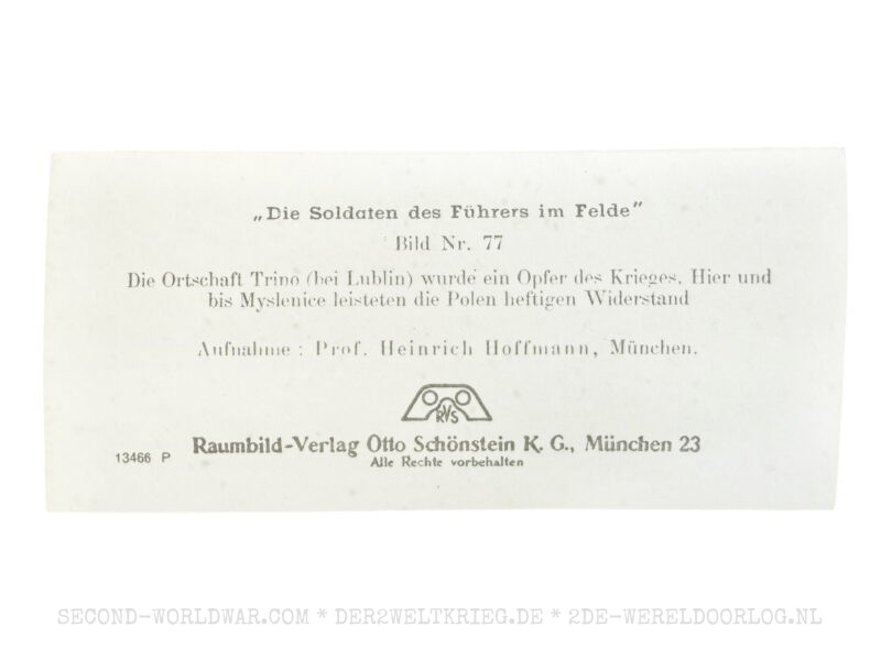 Die Soldaten des Führers im Felde stereofoto 77 - Afbeelding 2
