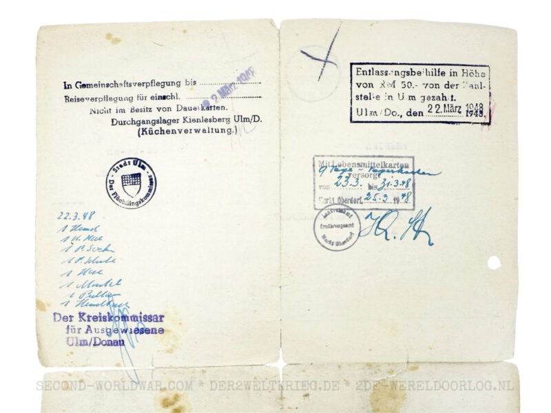 Duitse Wehrmacht Soldbuch met Frans ontslagformulier - Afbeelding 12