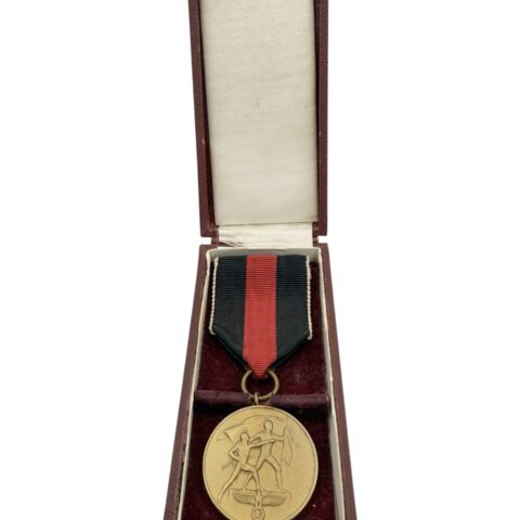 Duitse Anschlussmedaille Sudetenland (Medaille zur Erinnerung an den 1. Oktober 1938) in etui