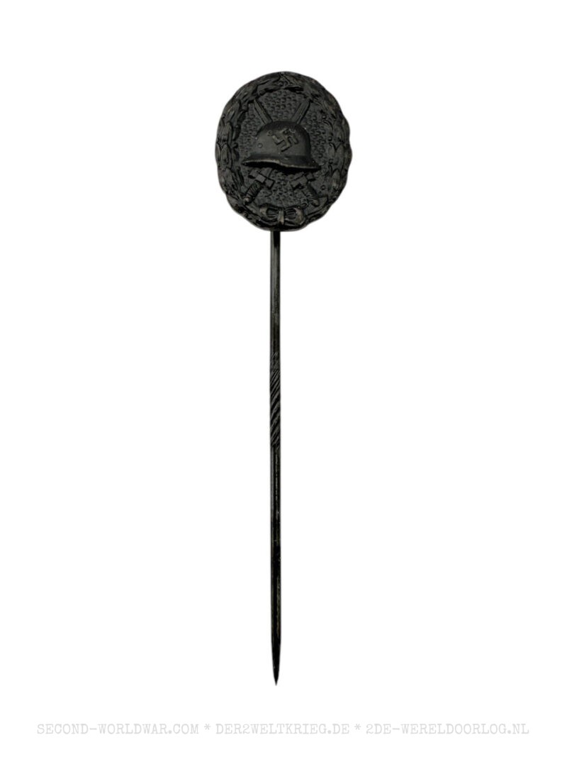 Duitse gewondenbadge (Verwundetenabzeichen) zwart miniatuur pin