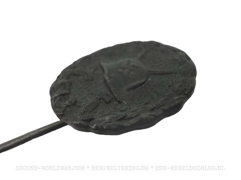 Duitse gewondenbadge (Verwundetenabzeichen) zwart miniatuur pin - Afbeelding 3