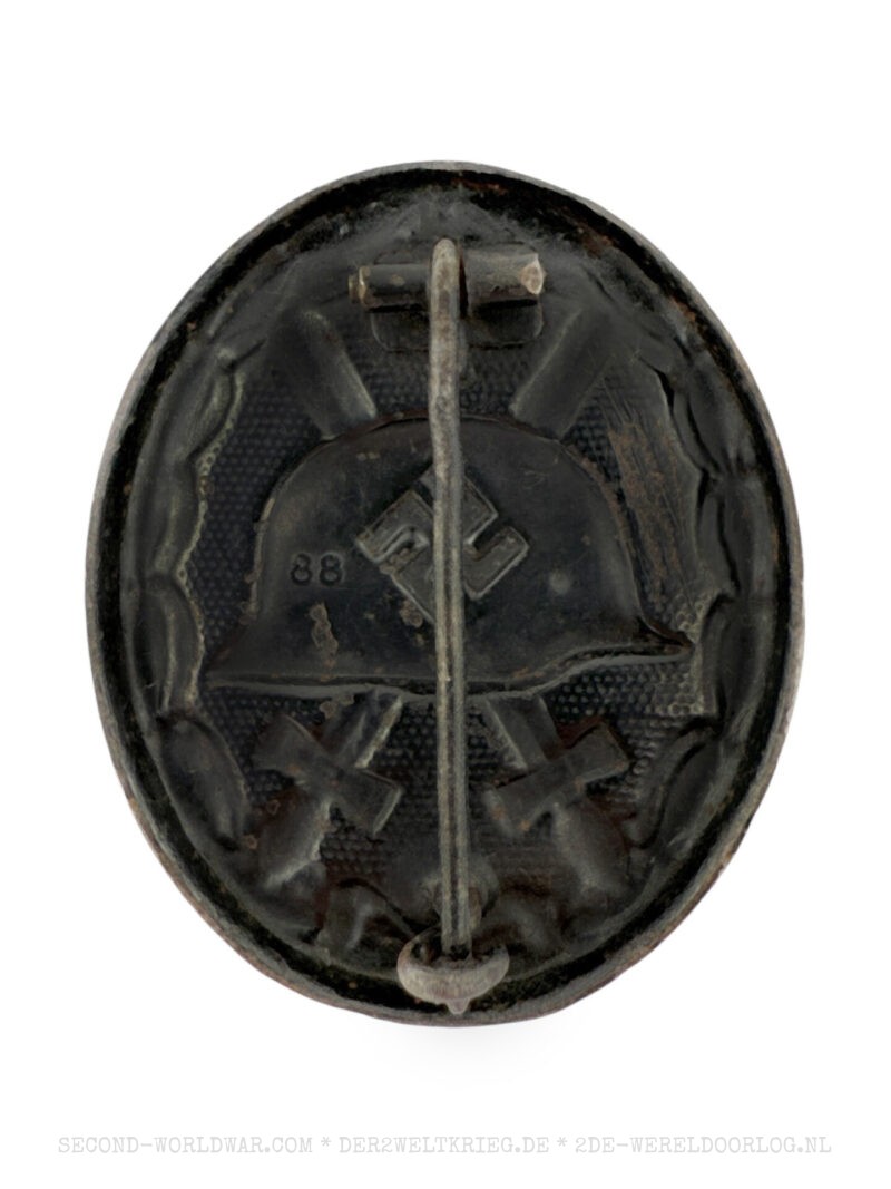 Duitse gewondenbadge (Verwundetenabzeichen) zwart 88 Werner Redo - Afbeelding 2